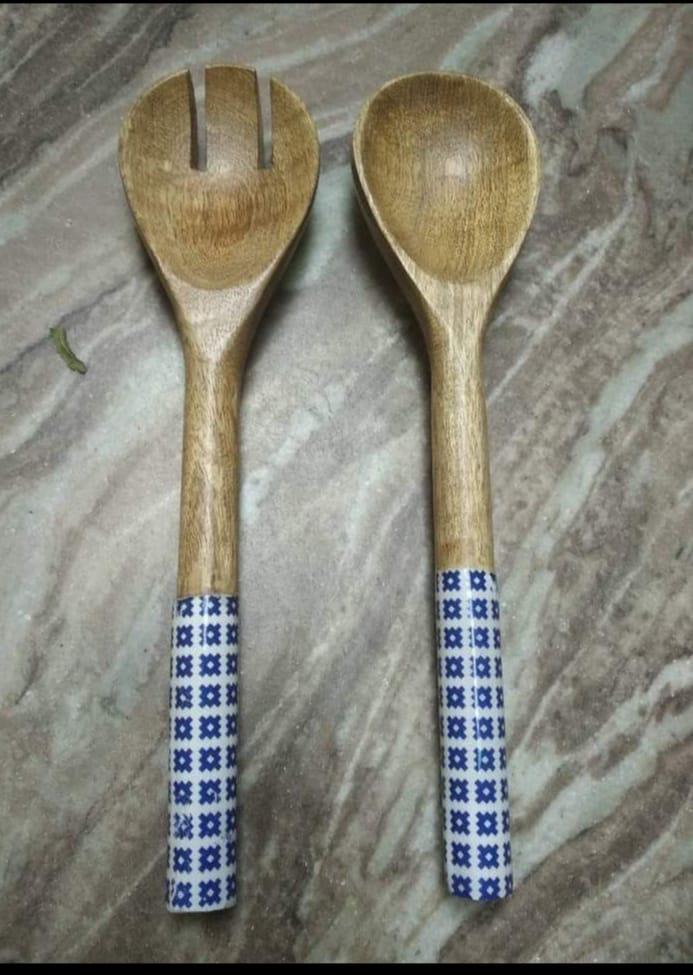 Cutlery wooden spoon set